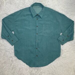 Unbranded Teal Corduroy Women's Shirt Size M